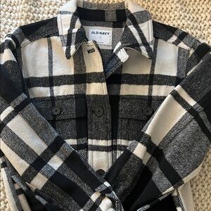 Old Navy Women's Checkered Utility Jacket
